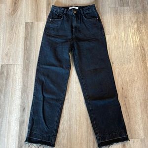 Zara High Rise Straight Jeans